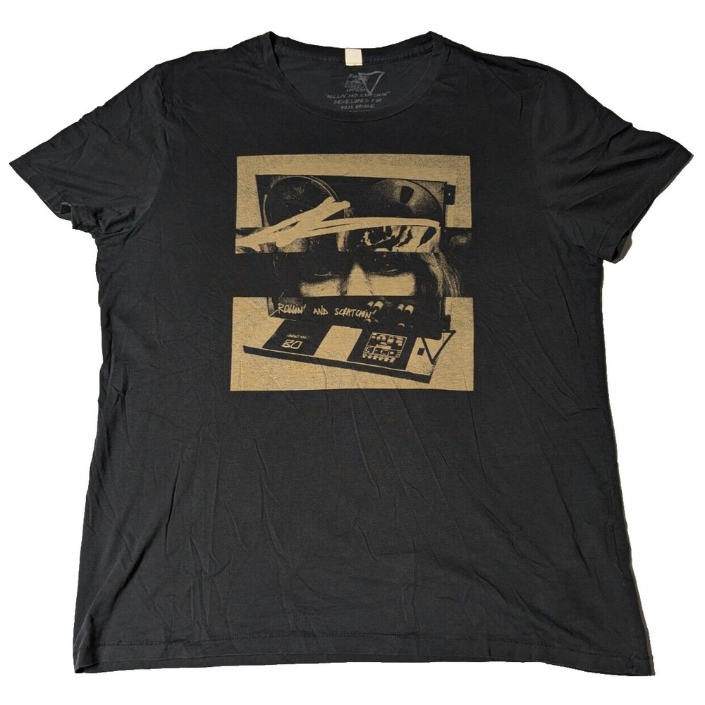 BOSS‎ ORANGE ROLLIN' AND SCRATCHIN' Men 2XL Black PIMA Cotton Graphic T-Shirt